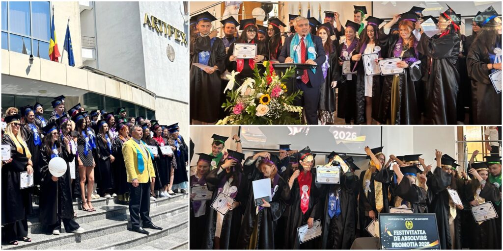 Promoția 2026 a Universității ARTIFEX și-a celebrat absolvirea