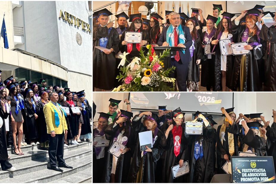 Promoția 2026 a Universității ARTIFEX și-a celebrat absolvirea